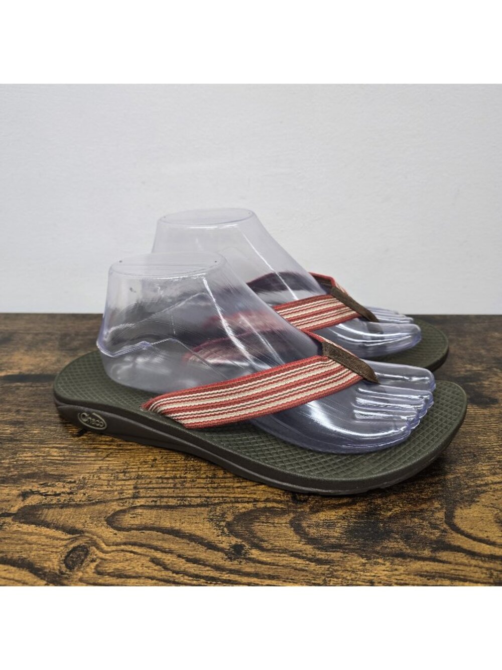 CHACO EcoTread Thong Flip Flops Sandals Womens Size US 10 Outdoor Striped